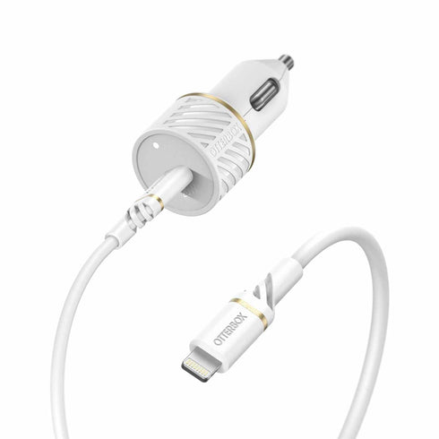 OtterBox Fast Charge PD Car Charger USB-C 20W w/Lightning Cable 3.3ft 7881016